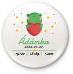 printfashion Békás emlékörző - Kitűző, hűtőmágnes - Fehér (10732749)
