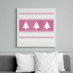 printfashion Karácsonyi csúnya minta - nem csak fa - Vászonkép - Fehér (6639236)