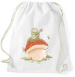 printfashion Hernyó gombán - Sportzsák, Tornazsák - Fehér (11745851)