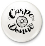printfashion Carpe Donut vicces fánkos felirat fánk imádóknak - Kitűző, hűtőmágnes - Fehér (3078937)
