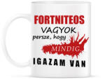 printfashion Fortniteos vagyok. . . - Bögre - Fehér (16285584)