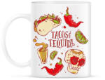 printfashion Taco és Tequila Mexikó - Bögre - Fehér (4753177)