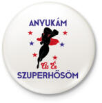 printfashion Szuperhős anyuka - Kitűző, hűtőmágnes - Fehér (3081272)