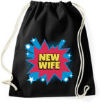 printfashion NEW WIFE - Sportzsák, Tornazsák - Fekete (10929956)