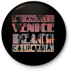 printfashion los angeles venice beach california - Kitűző, hűtőmágnes - Fekete (4393375)