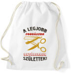 printfashion Fodrász szülinap október színes - Sportzsák, Tornazsák - Fehér (5491494)