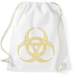 printfashion Fertőzésveszély - Sportzsák, Tornazsák - Fehér (6251140)