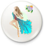 printfashion Táncosnő pasztell színekben - Kitűző, hűtőmágnes - Fehér (14672616)