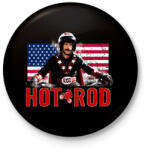printfashion hot rod - Kitűző, hűtőmágnes - Fekete (3104420)