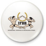 printfashion IFBB_logo - Kitűző, hűtőmágnes - Fehér (3081636)