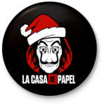 printfashion La Casa De Papel Christmas - Kitűző, hűtőmágnes - Fekete (5710281)