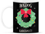 printfashion Boldog Karácsonyt - Bögre - Fekete (9544954)