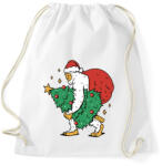 printfashion Karácsonyi yeti - Sportzsák, Tornazsák - Fehér (14673152)