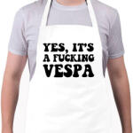 printfashion Vespa - Kötény - Fehér (12570642)