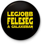 printfashion Star Wars - Legjobb feleség a galaxisban - Kitűző, hűtőmágnes - Fekete (11854513)