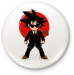 printfashion Goku - Ügynök - Kitűző, hűtőmágnes - Fehér (3077810)