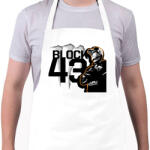 printfashion Ken Block narancs - Kötény - Fehér (12347622)
