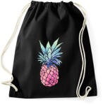 printfashion Ananász - Sportzsák, Tornazsák - Fekete (1279152)