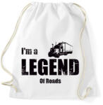 printfashion im a legend of roads - Sportzsák, Tornazsák - Fehér (1777300)