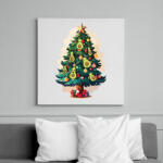 printfashion Avokádós karácsonyfa - Vászonkép - Fehér (14906509)