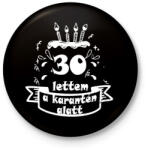 printfashion 30 lettem - Kitűző, hűtőmágnes - Fekete (3102314)