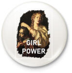 printfashion Girl power - festmény - Kitűző, hűtőmágnes - Fehér (8536740)