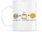 printfashion Kávé matek - Coffee math - Bögre - Fehér (4370002)
