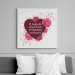 printfashion Legjobb édesanyák október - Vászonkép - Fehér (6636247)