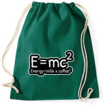 printfashion E=mc2 - Sportzsák, Tornazsák - Sötétzöld (4212447)
