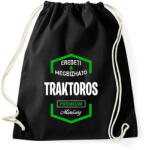 printfashion Traktoros prémium minőség - Sportzsák, Tornazsák - Fekete (1434609)
