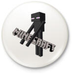 printfashion Enderman Thief - Kitűző, hűtőmágnes - Fehér (3083579)