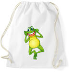 printfashion Béka - Sportzsák, Tornazsák - Fehér (1015016)