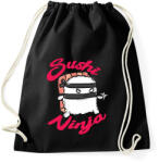 printfashion Sushi ninja - Sportzsák, Tornazsák - Fekete (1245011)