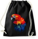 printfashion papagáj - Sportzsák, Tornazsák - Fekete (5319331)