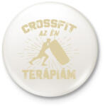 printfashion Crossfit az én terápiám - Kitűző, hűtőmágnes - Fehér (11722327)