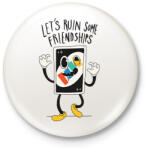 printfashion Uno kártya - Kitűző, hűtőmágnes - Fehér (13104358)