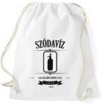 printfashion szodaviz-black-white - Sportzsák, Tornazsák - Fehér (561499)