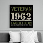 printfashion Veteran_1962 - Vászonkép - Fekete (7704026)