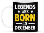 printfashion A legendák decemberben születtek - Bögre - Fekete (10732563)