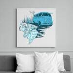 printfashion Menj horgászni - Vászonkép - Fehér (6620553)