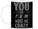 printfashion You and rum - Bögre - Fekete (7071163)