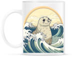 printfashion Fóka és a hullámok anime stílus - Bögre - Fehér (13290564)