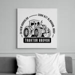 printfashion Azt álmodom traktor vagyok - Vászonkép - Fehér (6633637)