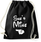 printfashion She is mine - Sportzsák, Tornazsák - Fekete (1773672)