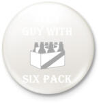 printfashion Júliusban született kockás hasú 2 - Kitűző, hűtőmágnes - Fehér (3079801)