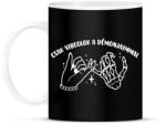 printfashion Csak vibeolok a démonjaimmal - Bögre - Fekete (16466844)