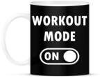 printfashion Workout mode: ON - Bögre - Fekete (2462601)