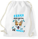 printfashion Corgi nélkül lehet élni, de minek? - Sportzsák, Tornazsák - Fehér (6928074)