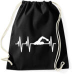 printfashion Úszó szívverés - Sportzsák, Tornazsák - Fekete (13555463)