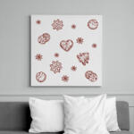 printfashion Karácsonyi minta - Vászonkép - Fehér (6639099)